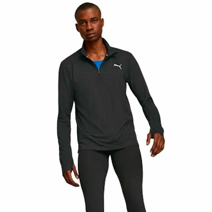 Kortærmet T-shirt til Kvinder Puma Run Favorite Sort Unisex