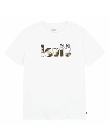 Maglia Levi's Camo Poster Logo Bright Bianco