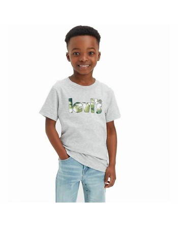 T-shirt Levi's Camo Poster Logo Gray Grå