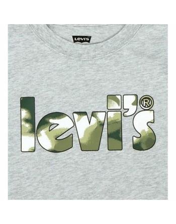 Camiseta Levi's Camo Poster Logo Gray Gris