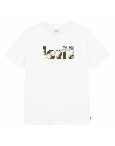 T-Shirt Levi's Camo Poster Logo Bright 60732 Weiß