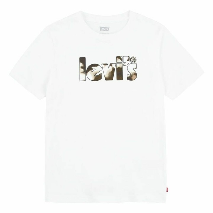Camiseta Levi's Camo Poster Logo Bright 60732 Blanco