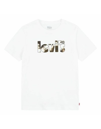 T-Shirt Levi's Camo Poster Logo Bright 60732 Weiß