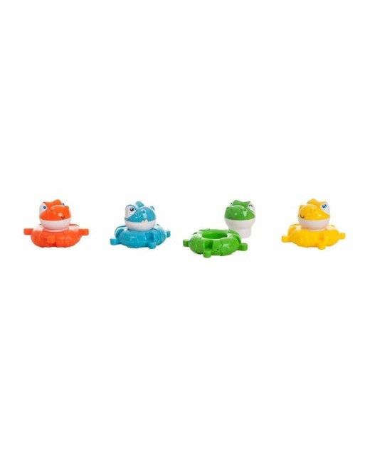 Set di Giocattoli per il Bagno Multicolore 4 Pezzi Dinosauri