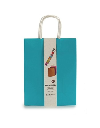 Ensemble de Sacs Papier Bleu 11 x 36 x 21 cm (12 Unités)