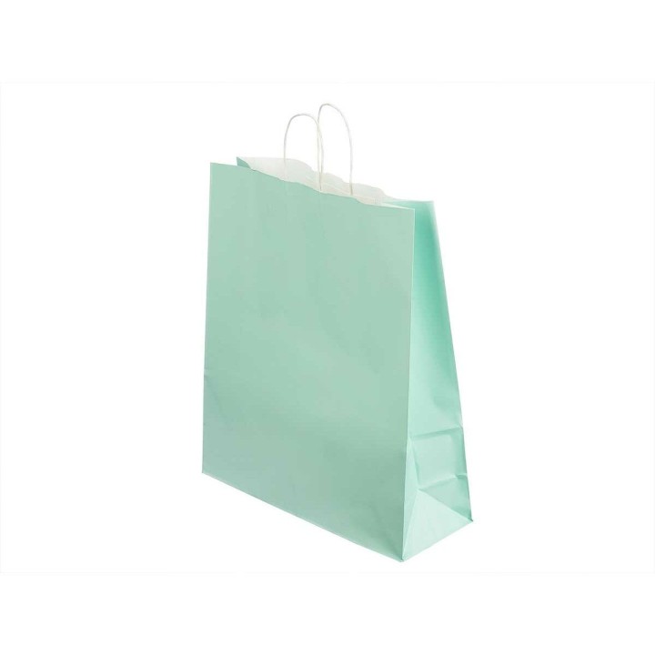 Bolsa de Papel Verde 32 X 12 X 50 cm (100 Unidades)