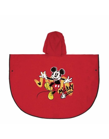Poncho Impermeable con Capucha Mickey Mouse Rojo