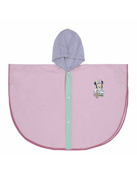 K-Way Impermeabile con Cappuccio Minnie Mouse Lilla