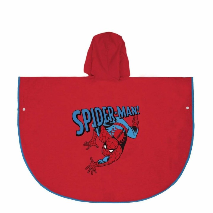 Vandtætte Poncho med Hætte Spider-Man Rød