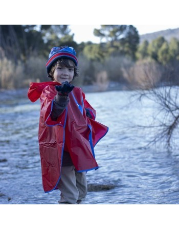Poncho Impermeable con Capucha Spider-Man Rojo