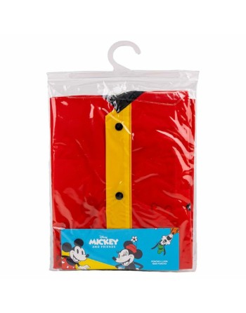 Wasserfeste Poncho mit Kapuze Mickey Mouse Rot