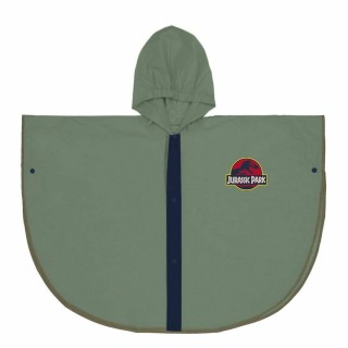 Vandtætte Poncho med Hætte Jurassic Park Grøn