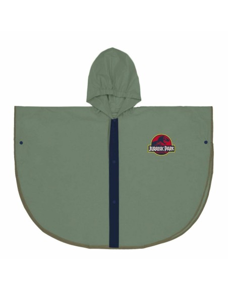 Poncho Impermeable con Capucha Jurassic Park Verde