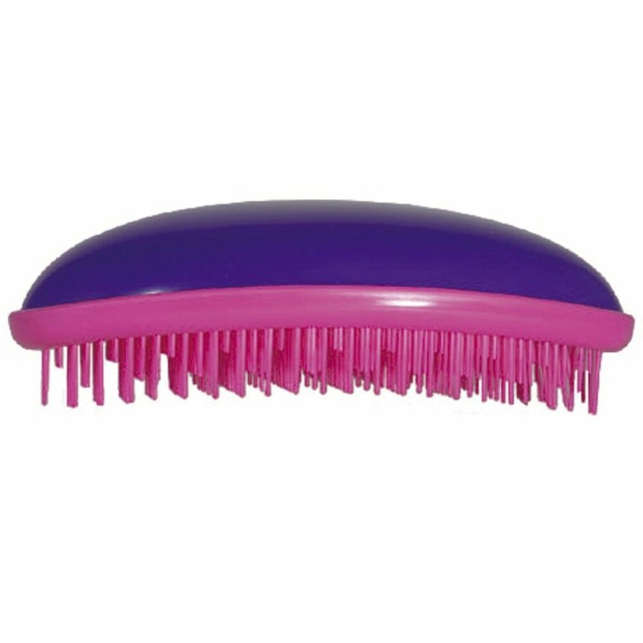Børste til Glatning af Håret Detangler Lilla Fuchsia
