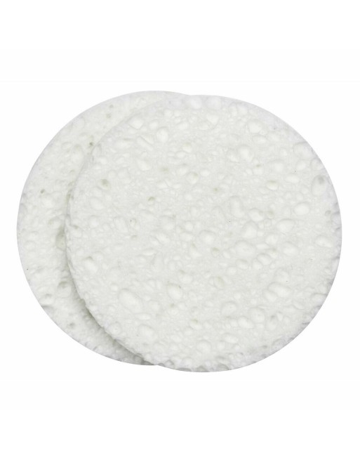 Face Sponge QVS 2523516 Cellulose White (2 uds)