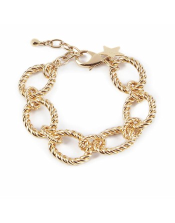 Pulsera Mujer Shabama Mali Latón Bañado en flash dorado