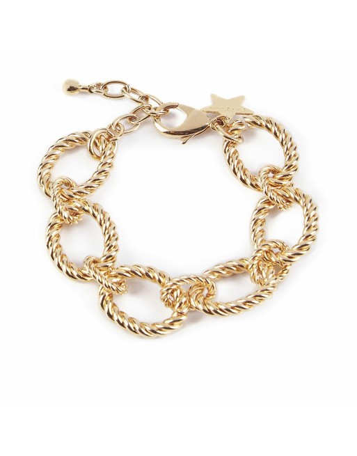 Bracciale Donna Shabama Mali Ottone Bagno di flash oro