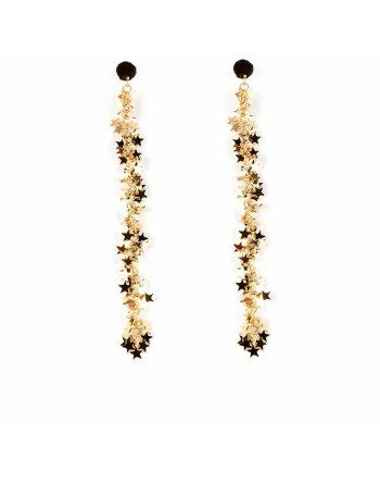 Ladies' Earrings Shabama Starry Xl Brass gold-plated 15 cm