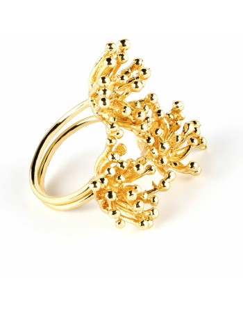 Ring til kvinder Shabama Deyá Flower Kobber guld-belagt Justerbar