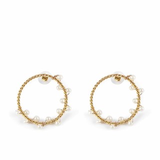 Orecchini Donna Shabama Shima Ottone bagnato in oro 4 cm