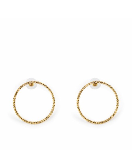 Orecchini Donna Shabama Suri Ottone bagnato in oro 4 cm