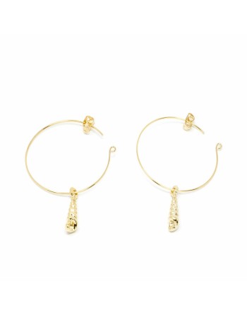 Boucles d´oreilles Femme Shabama Agulla Laiton En or 3,5 cm