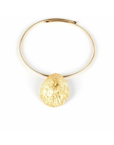 Collana Donna Shabama Calobra Ottone bagnato in oro Elastico