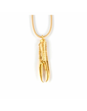 Ladies' Necklace Shabama Tuent Cool Brass Flash gold-plated Nylon Beige 1 m