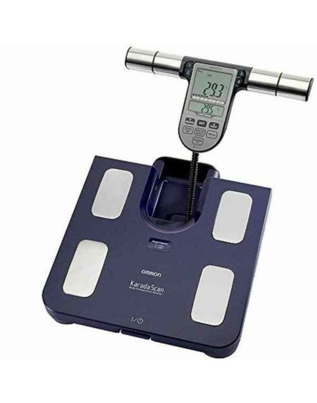 Bilancia Digitale da Bagno Omron BF511 Azzurro Metallo Indice di Grasso Corporeo