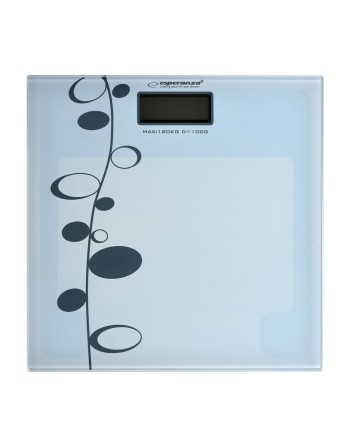 Bilancia Digitale da Bagno Esperanza EBS005 Bianco Vetro