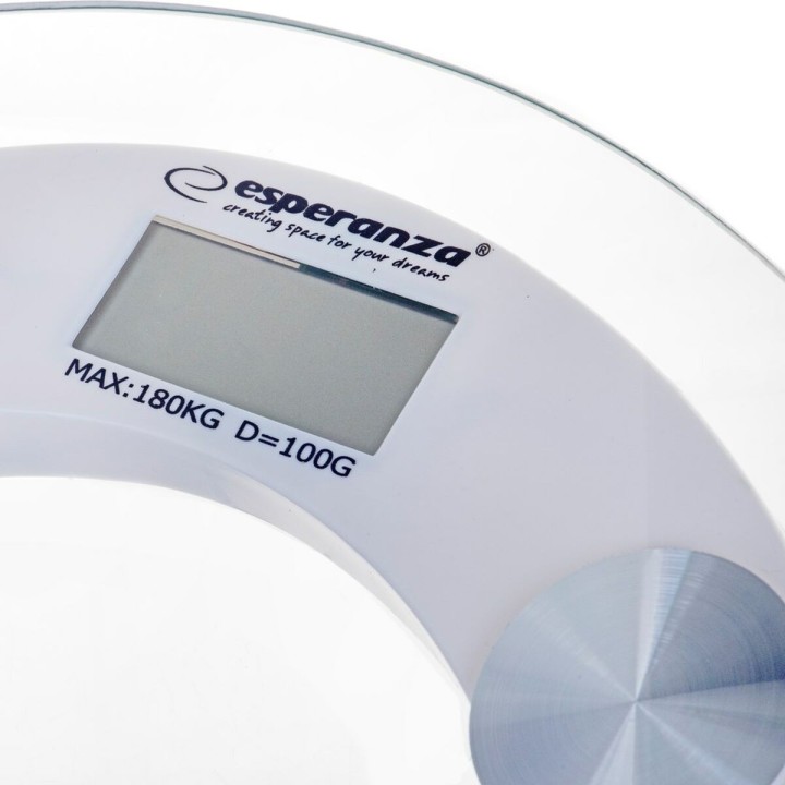 Digital badevægt Esperanza EBS008W Hvid Glas