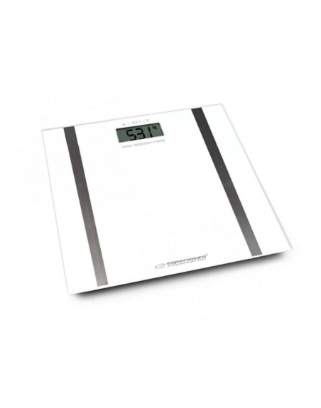 Bilancia Digitale da Bagno Esperanza Samba Bianco Vetro Batterie x 2