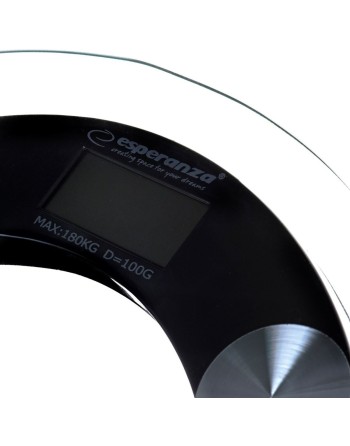 Báscula Digital de Baño Esperanza EBS008K Negro Vidrio