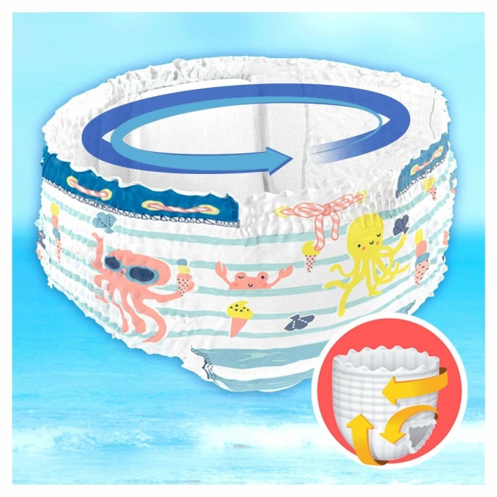 Pannolini usa e getta Dodot Splashers 5-6 14 Kg (10 Unità)