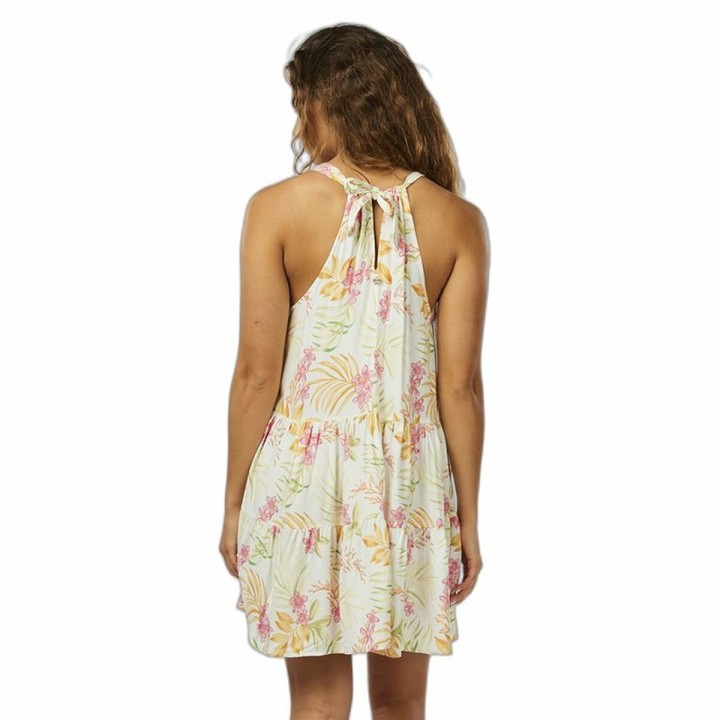 Kjole Rip Curl Sun Dance Up Hvid Tropisk