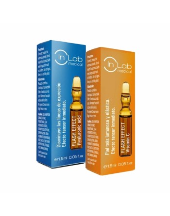 Fiale Inlab Flash Effect Duo Acido Ialuronico Vitamina C 15 ml (2 x 1,5 ml)