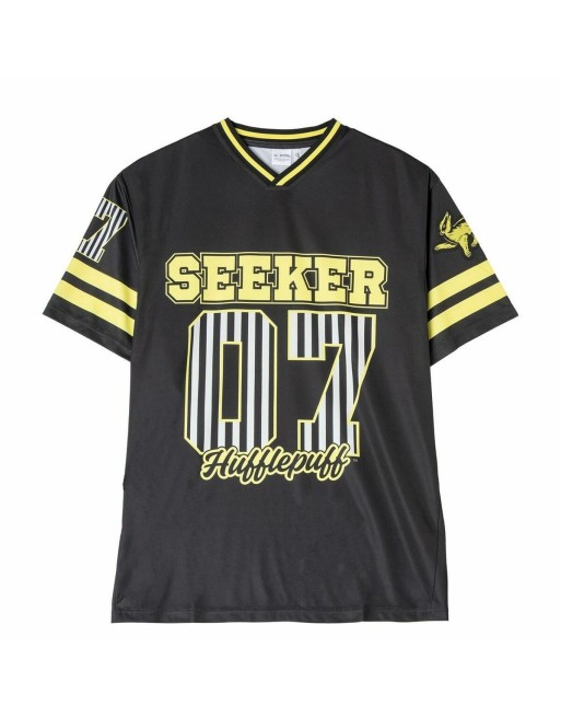 Unisex Kortærmet T-shirt Harry Potter Hufflepuff Sort