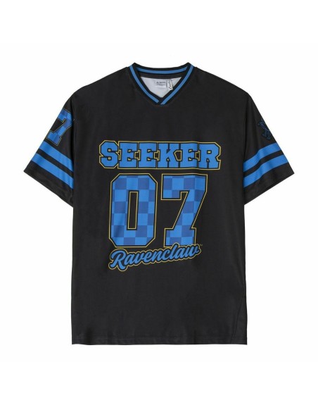 Unisex Kurzarm-T-Shirt Harry Potter Ravenclaw Schwarz