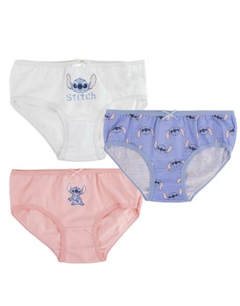 Pack de culottes pour fille Stitch 3 Pièces Multicouleur
