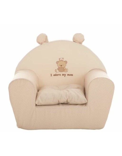Sillón Infantil I adore my mom 44 x 34 x 53 cm Beige