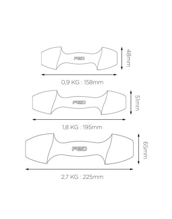 Bumbbells Xiaomi ORMANG3LB 2,7 Kg Perle 2 enheder