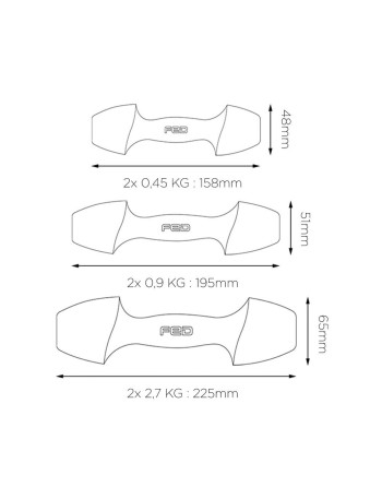 Mancuernas Xiaomi ORMANG3LB 2,7 Kg Perla 2 Unidades