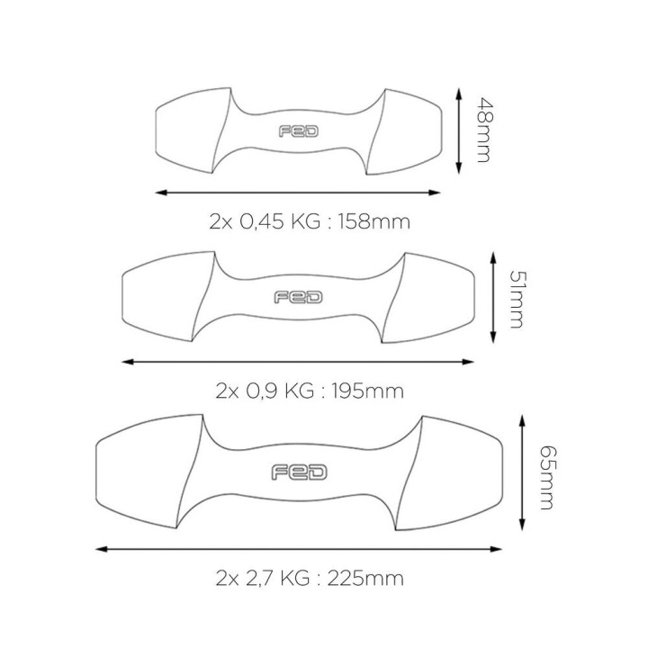 Mancuernas Xiaomi ORMANG3LB 2,7 Kg Perla 2 Unidades