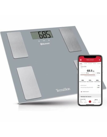 Bilancia Digitale da Bagno Terraillon Smart Connect Grigio