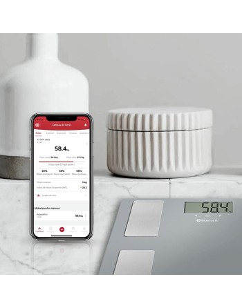 Báscula Digital de Baño Terraillon Smart Connect Gris