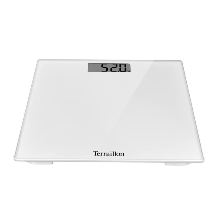 Digital badevægt Terraillon Tsquare Hvid Glas