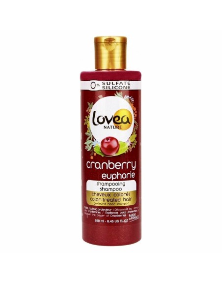 Shampoo für Coloriertes Haar Lovea Nature Cranberry Euphorie (250 ml)