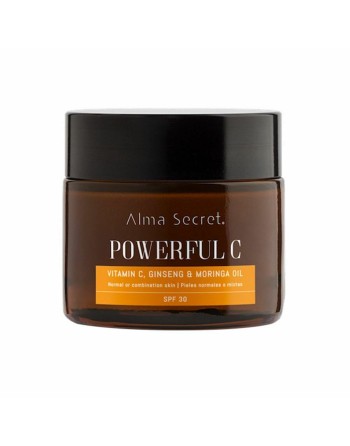 Aufhellende Creme Alma Secret Powerful C Anti-Aging Orange SPF 30 (50 ml)