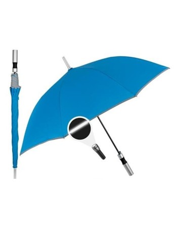 Regenschirm Perletti 23" Mit Einfassung Reflektierend Blau Polyester 103 cm