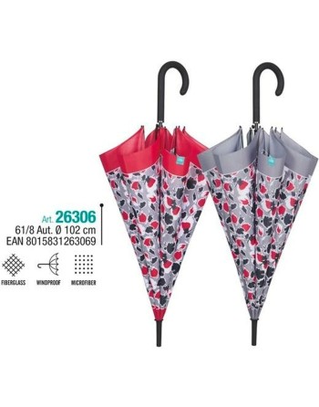 Parapluie Perletti 61/8 Fleurs Microfibre 102 cm